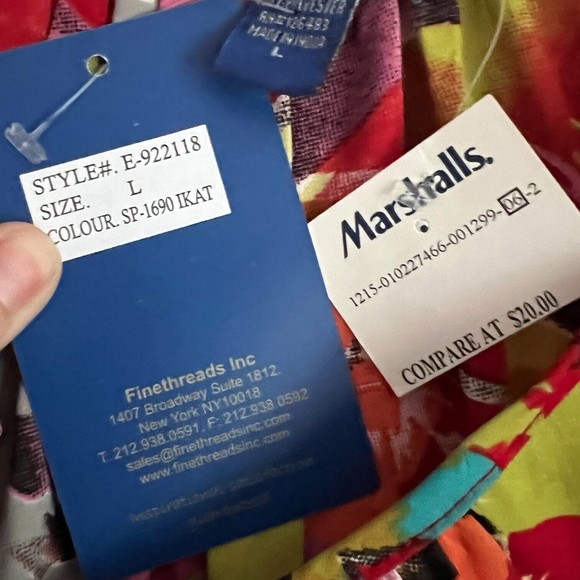 Envy Me Tropical Dress Ruffled on One Shoulder Sleeveless Size L Large Floral - Picture 12 of 12